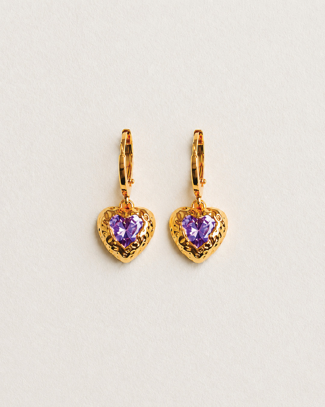 Boucles d'oreilles Agapé Violet