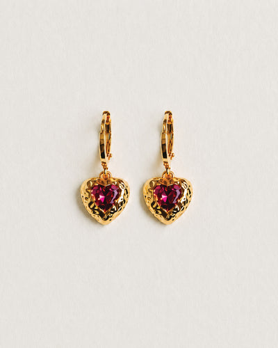 Boucles d'Oreilles Agapé Rouges