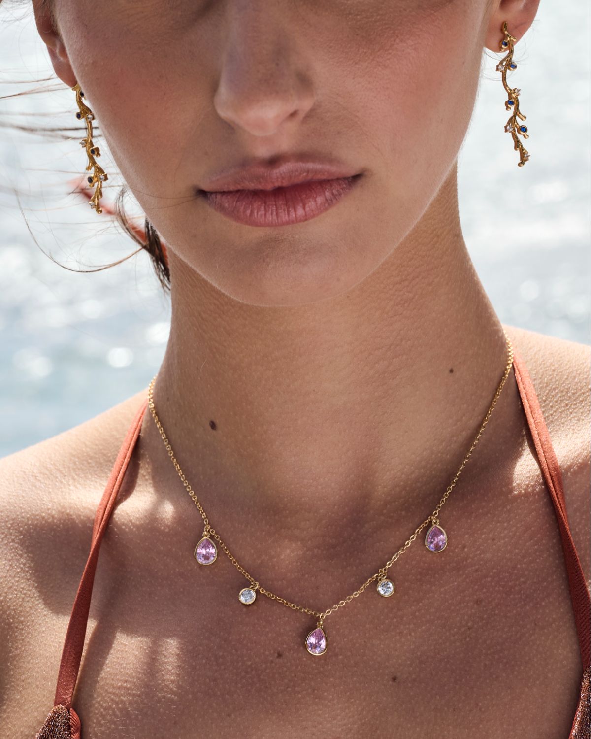 Emera Necklace - Pink