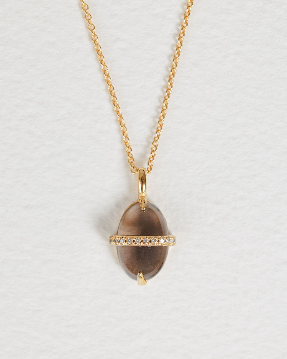 Collier Cyané - Smoky Quartz