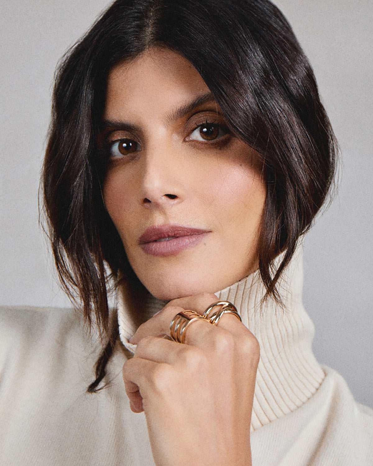 18k gold-plated winter rings by Korè Paris