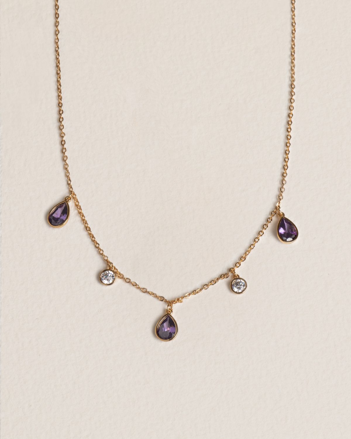 Emera Necklace - Purple