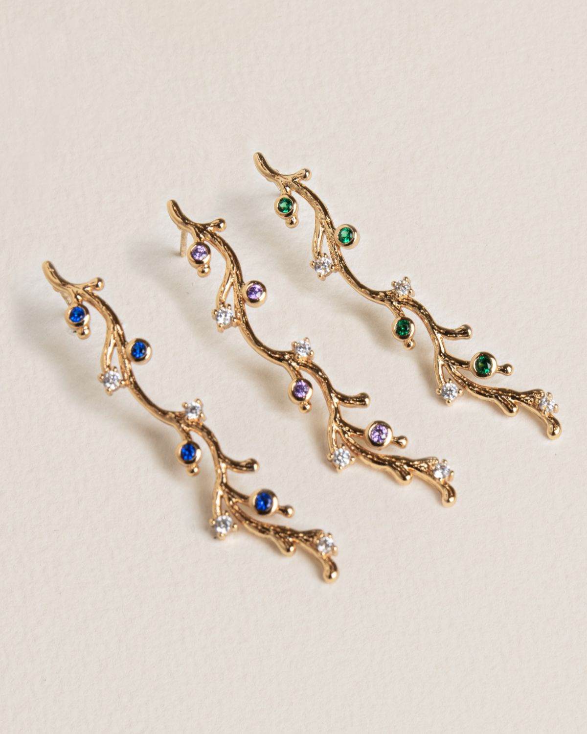 Liora Earrings - Blue