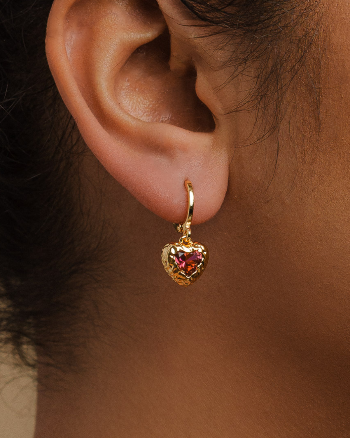 Agapé Earrings Red