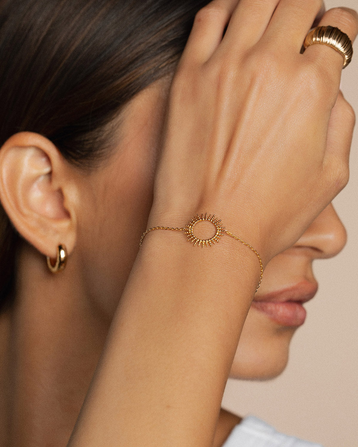A 18k gold-plated bracelet by Korè Paris
