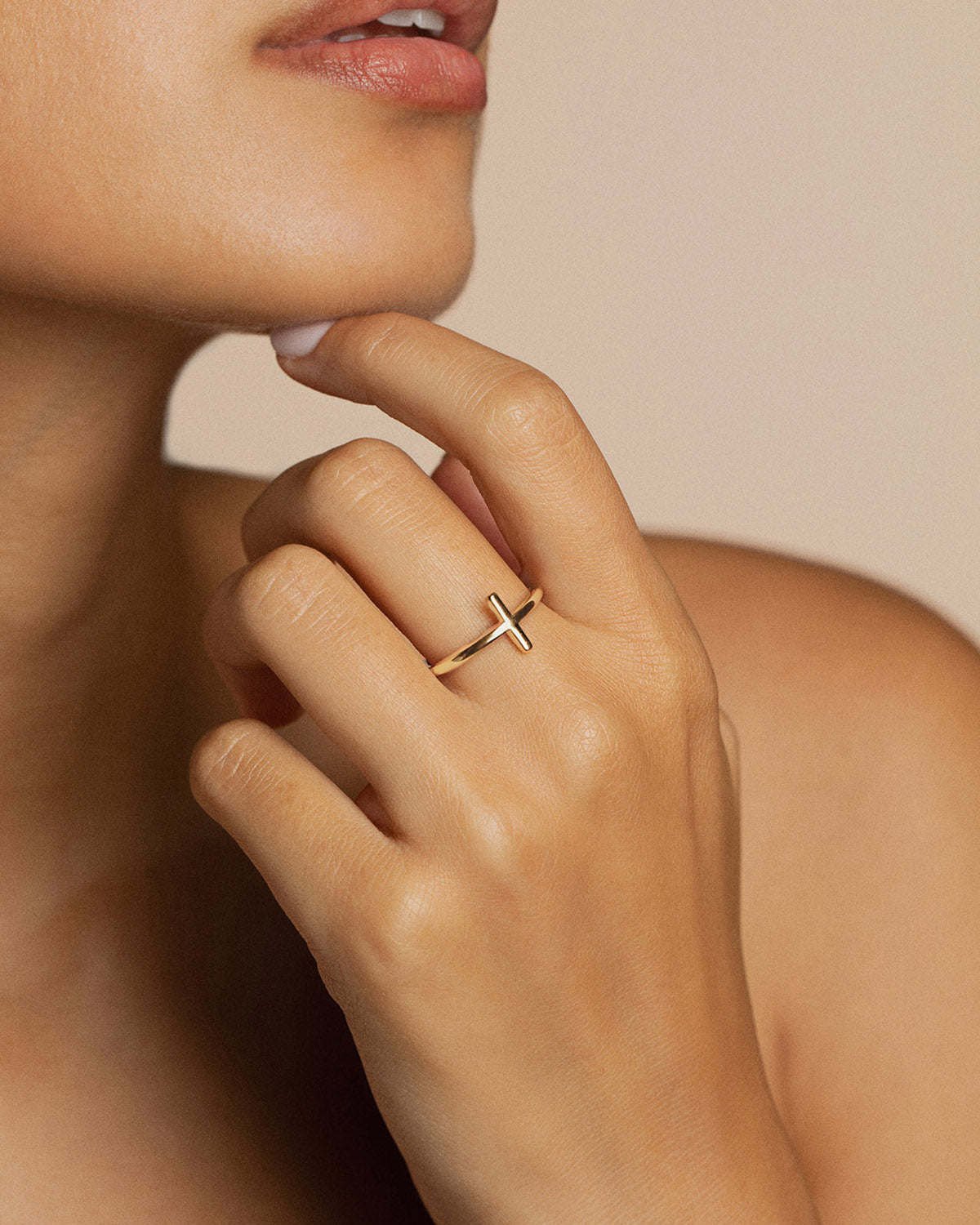 A 18k gold-plated ring design by Korè Paris