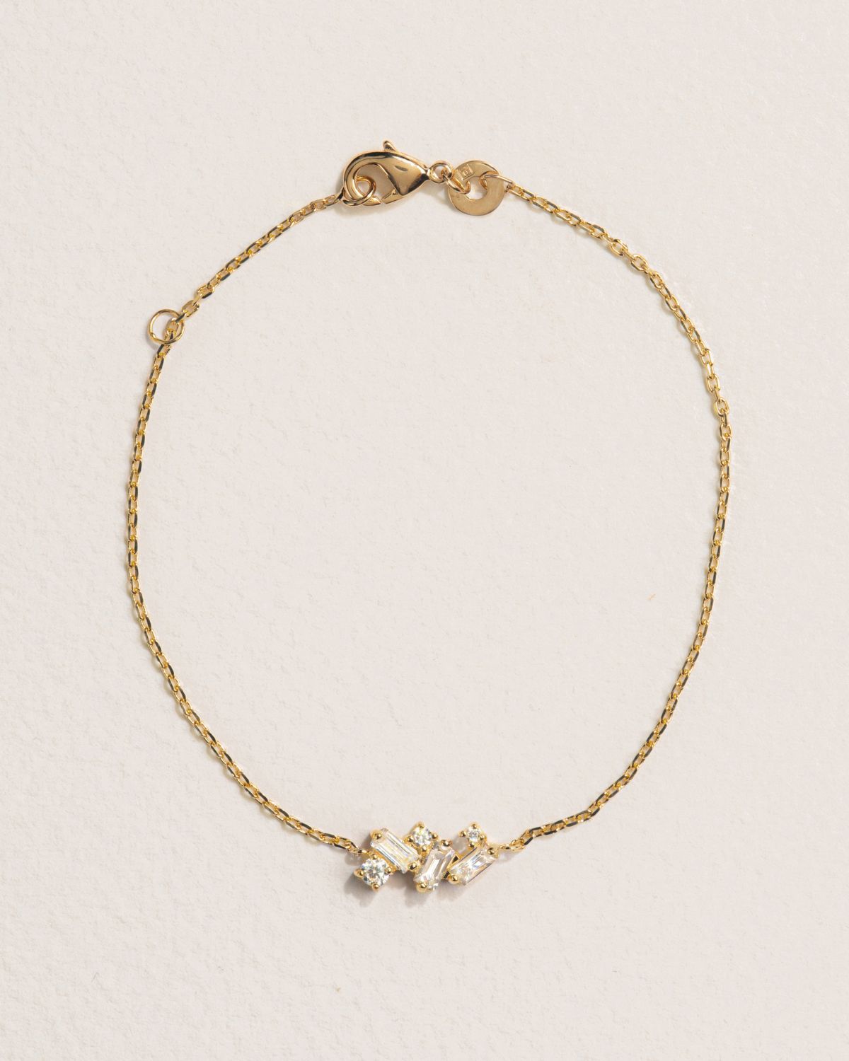 A18k gold-plated zircon bracelet by Korè Paris