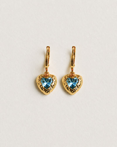 Boucles d'oreilles Agapé Bleues