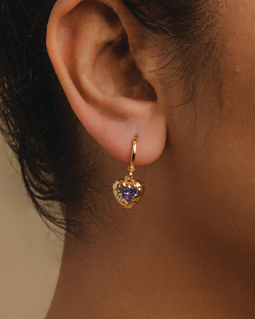 Boucles d'oreilles Agapé Violet