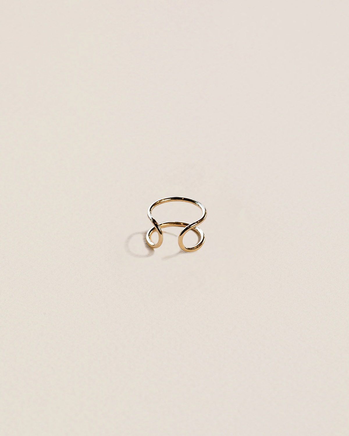 A 18k gold-plated organic ring by Korè Paris