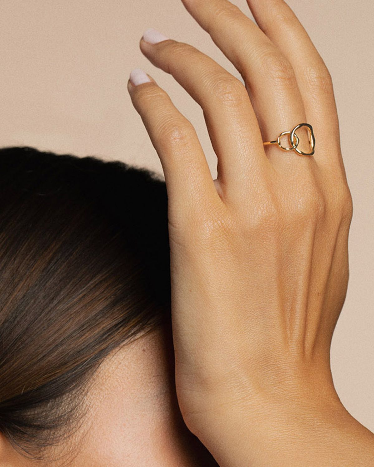 A 18k gold-plated ring design by Korè Paris