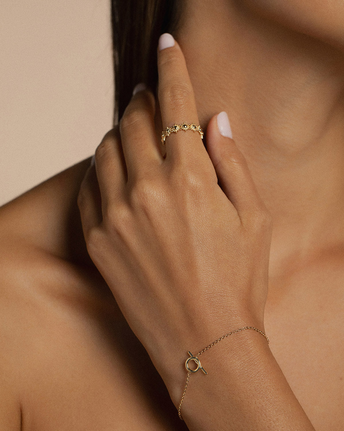 A 18k gold-plated bracelet design by Korè Paris