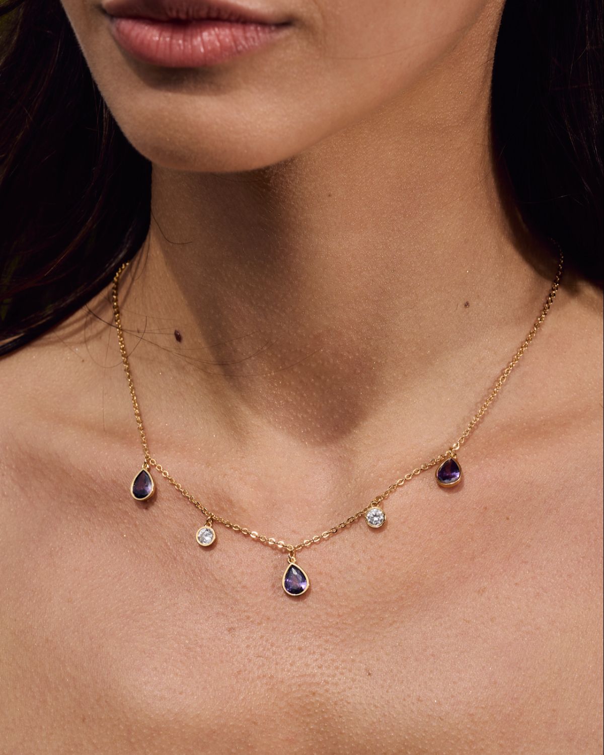 Emera Necklace - Purple