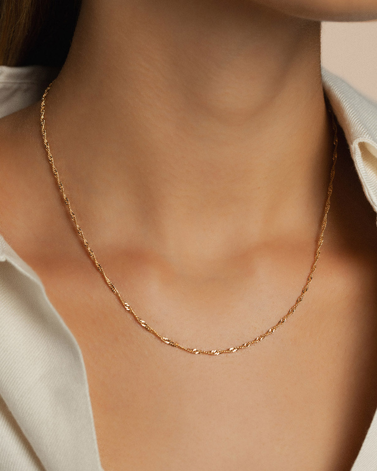 A 18k gold-plated necklace