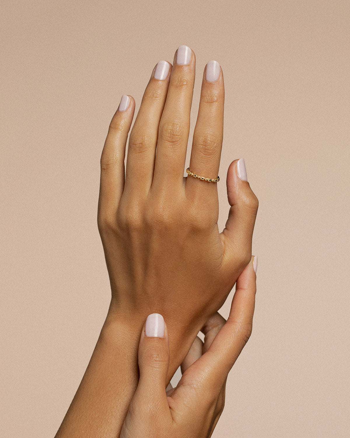 A 18k gold-plated ring design by Korè Paris 