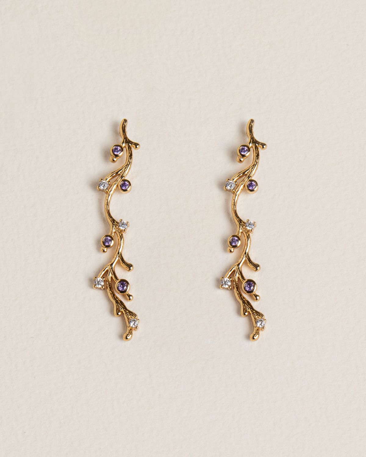 Liora Earrings Purple